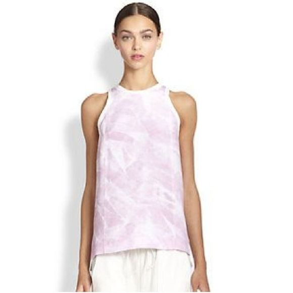 Helmut Lang Tops - Helmut Lang - Terrene-Print Silk Tank Top